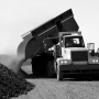 Mining side tipper truck