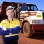 Portrait with truck in the Pilbara