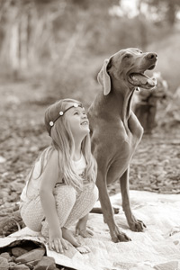 Outdoor pet photography