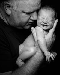 Newborn and father