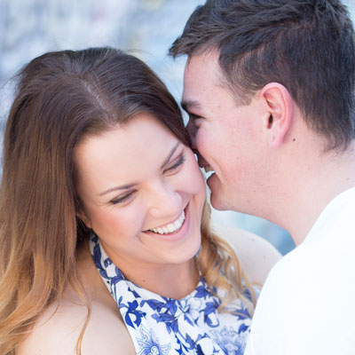 Smiling couple photo