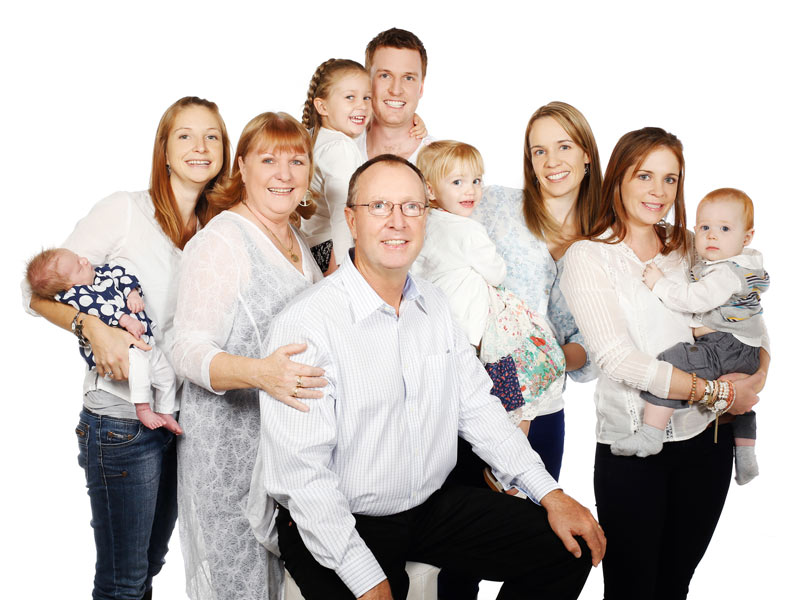Extended family portrait