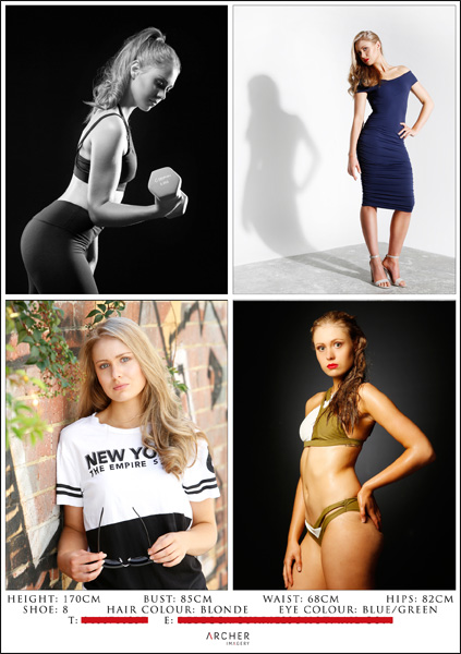 Perth model comp card