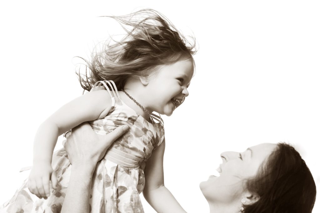 mother and daughter smiling perth