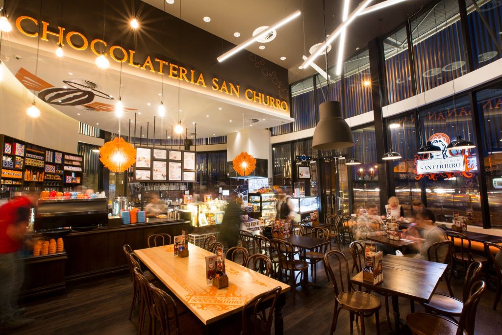 Interior of cafe photography