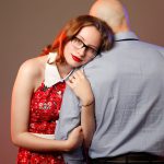 Red Lips Couple Portait
